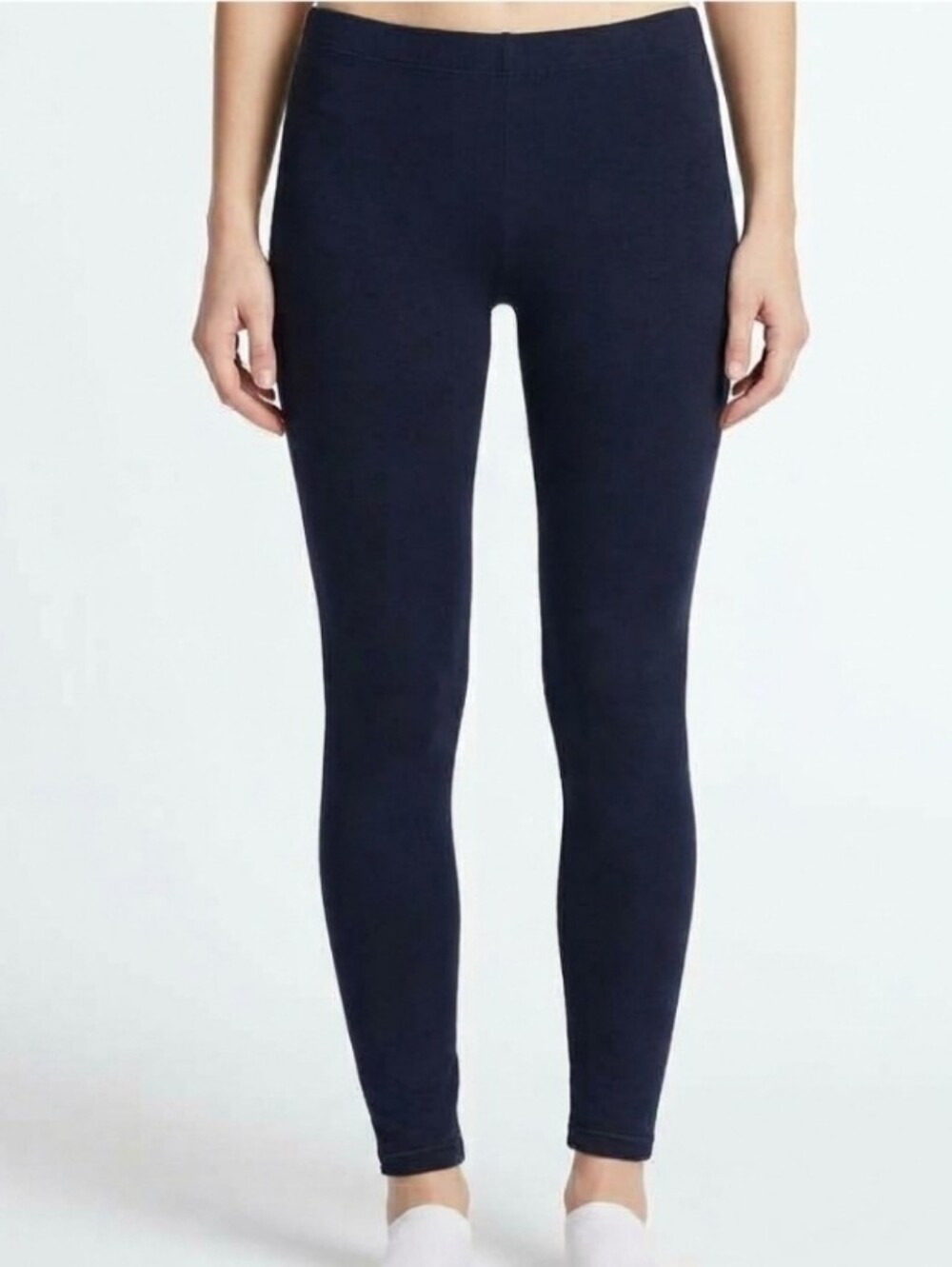 WHBM White House Black Market knit Pants Leggings black pull on Back Seam XS